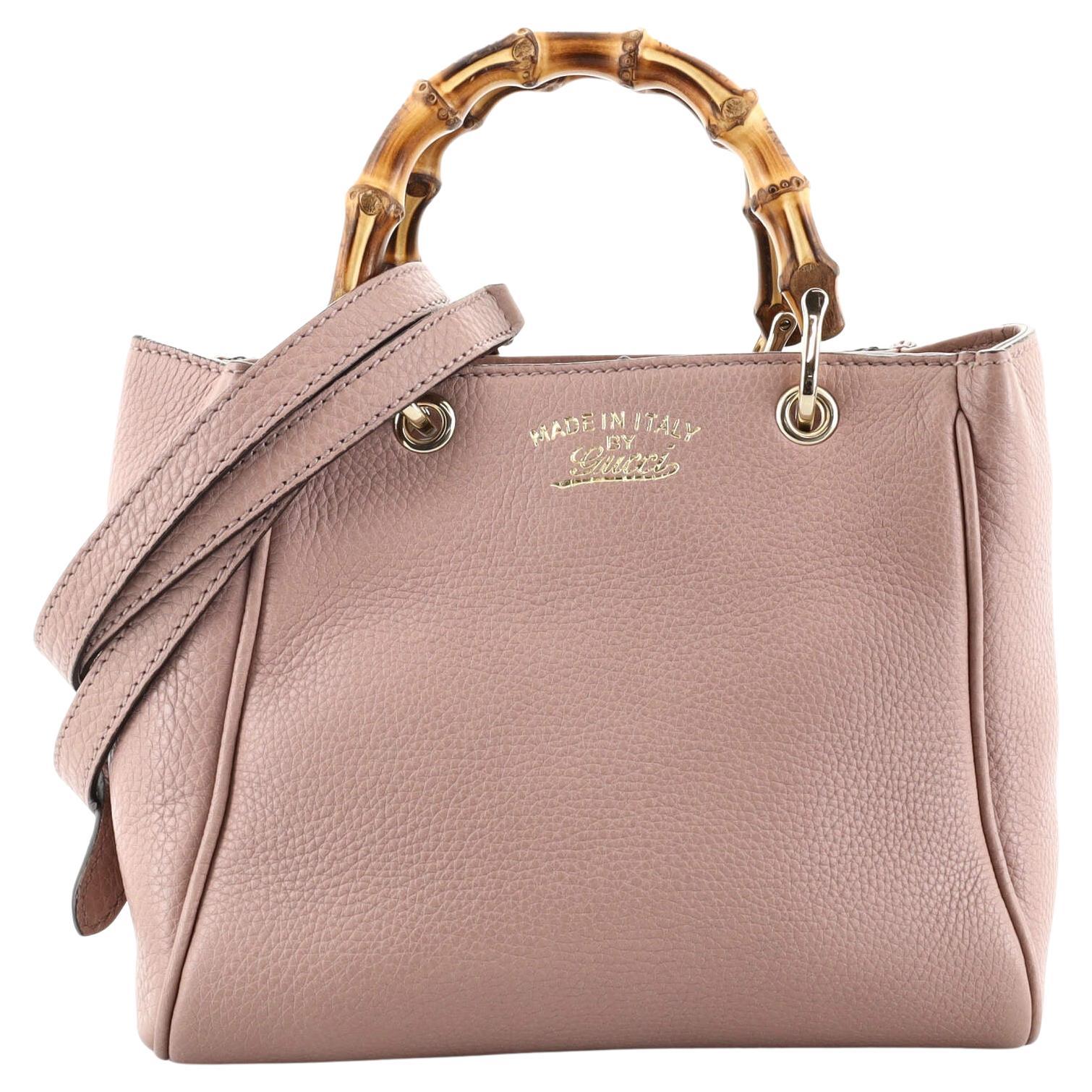Gucci Bamboo Shopper Fourre-tout en cuir Mini