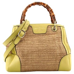 Gucci Bamboo Shopper Tote Straw Small