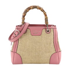 Gucci Bamboo Shopper Tote Straw Small 