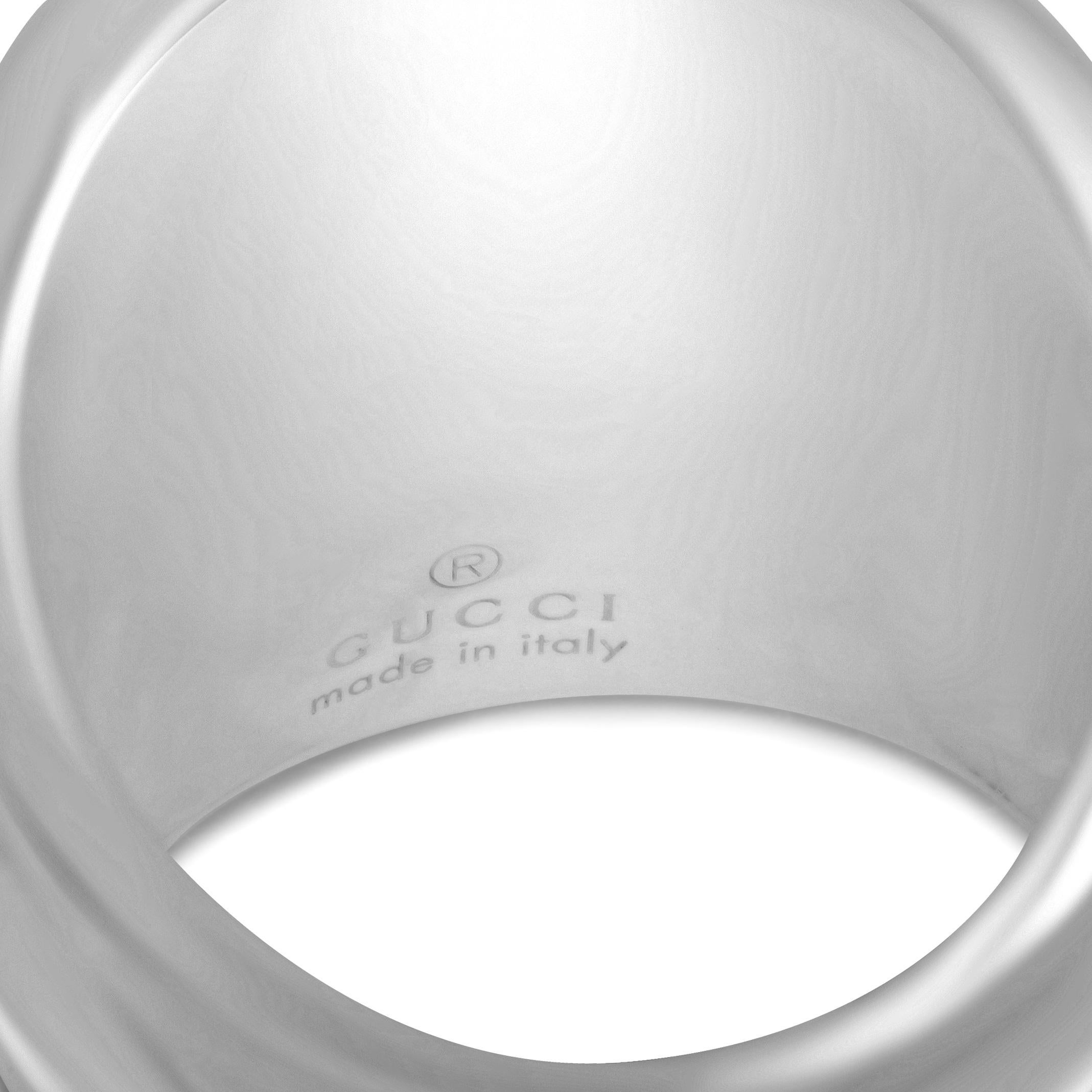 gucci silver bamboo ring