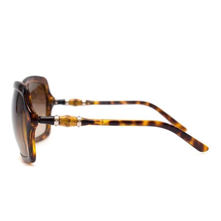 gucci glasses bamboo frame