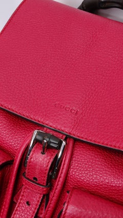 Gucci Bamboo Tassel Backpack Leather Medium