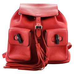 Gucci Bamboo Tassel Backpack Leather Medium