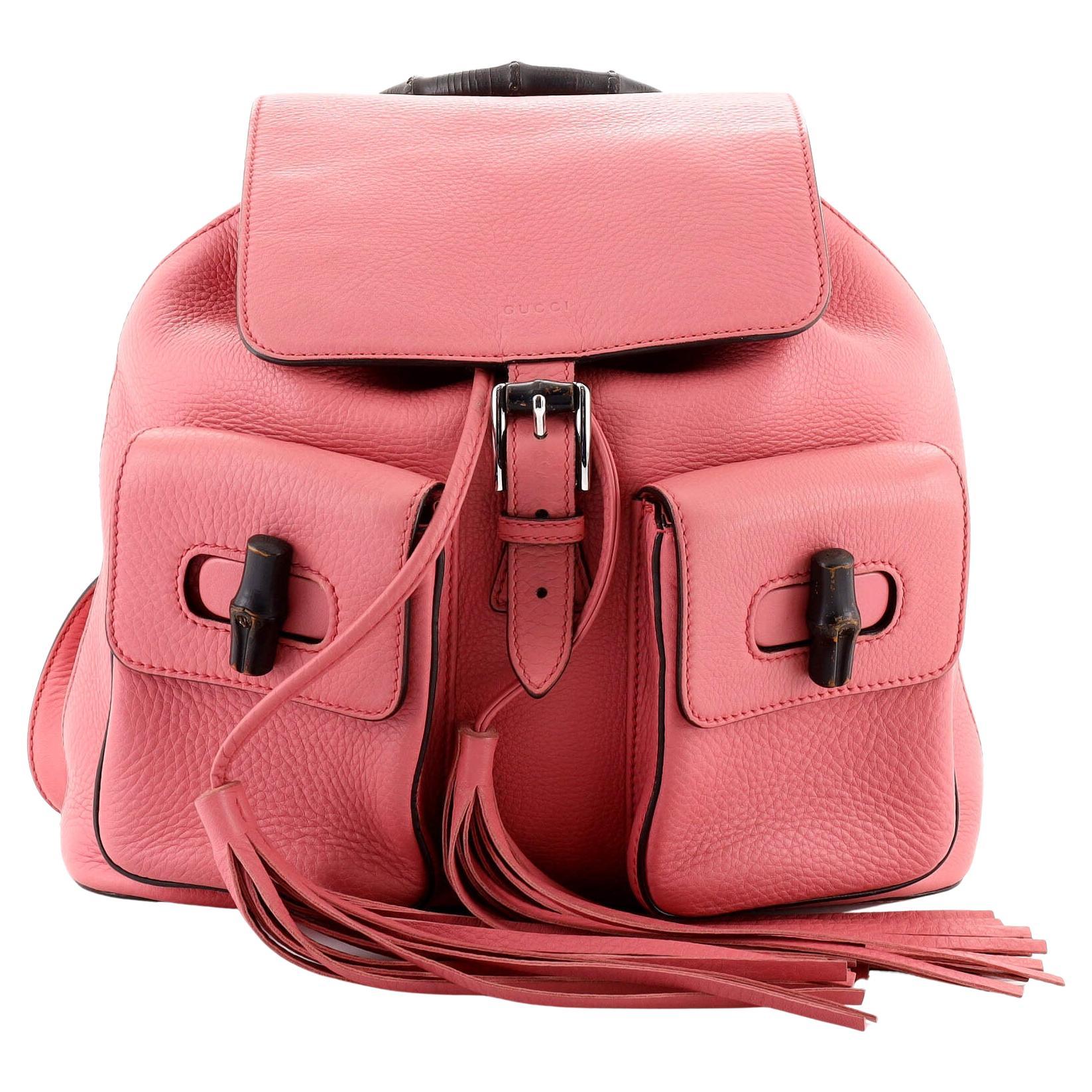 Gucci Bamboo Tassel Backpack Leather Medium