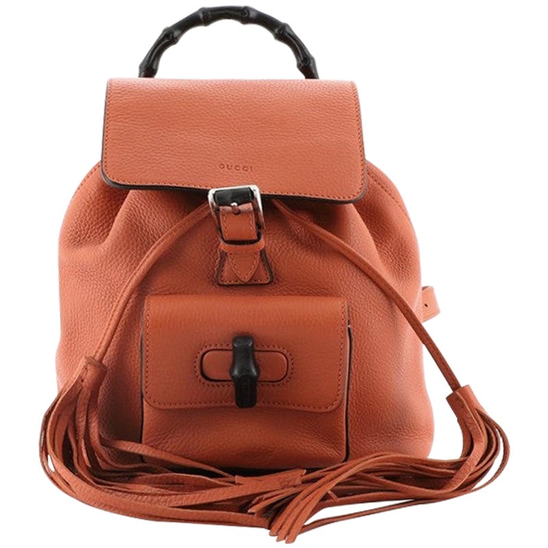 Gucci Bamboo Tassel Backpack Leather Mini