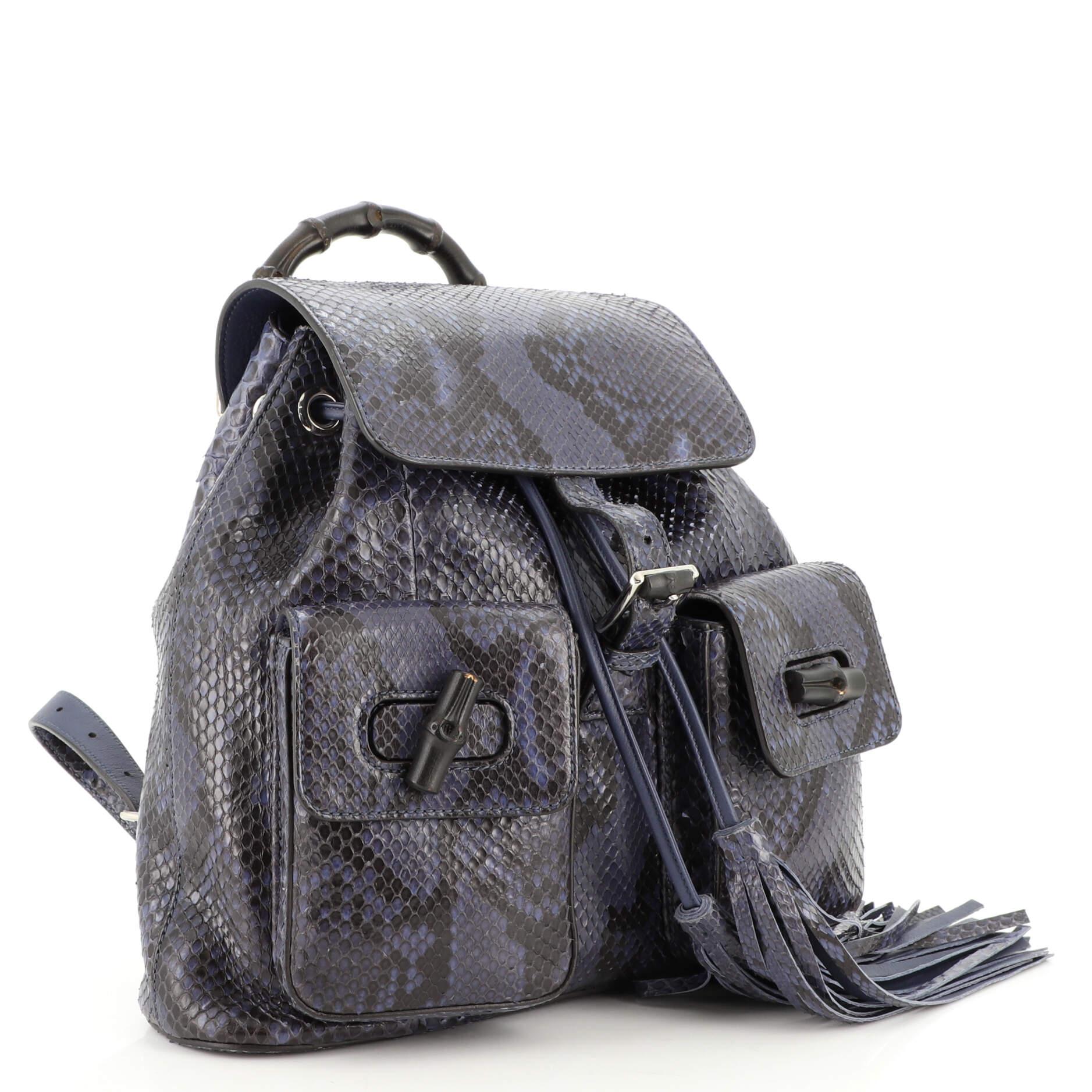gucci python backpack