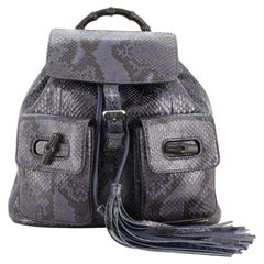 Gucci Bamboo Tassel Backpack Python Medium