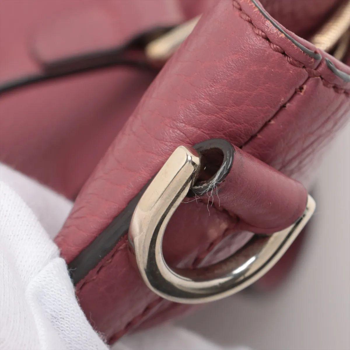 Gucci Bamboo Tassel Borsa in pelle a due vie Rosa in vendita 11