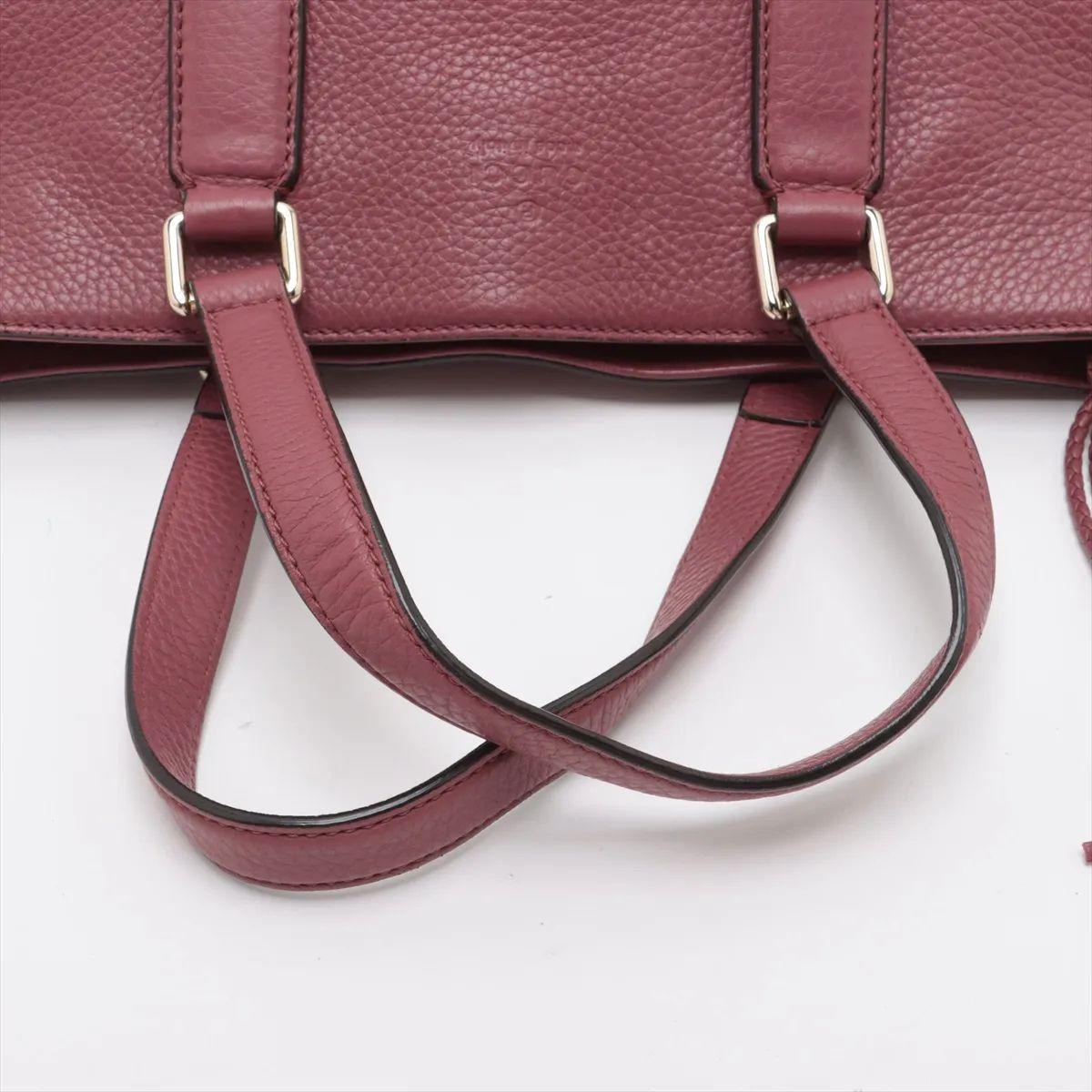 Gucci Bamboo Tassel Borsa in pelle a due vie Rosa in vendita 2