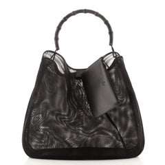 Gucci Bamboo Top Handle Bag Mesh Large