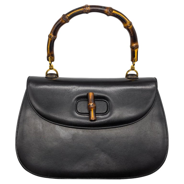 Vintage gucci bamboo handle bag clearance