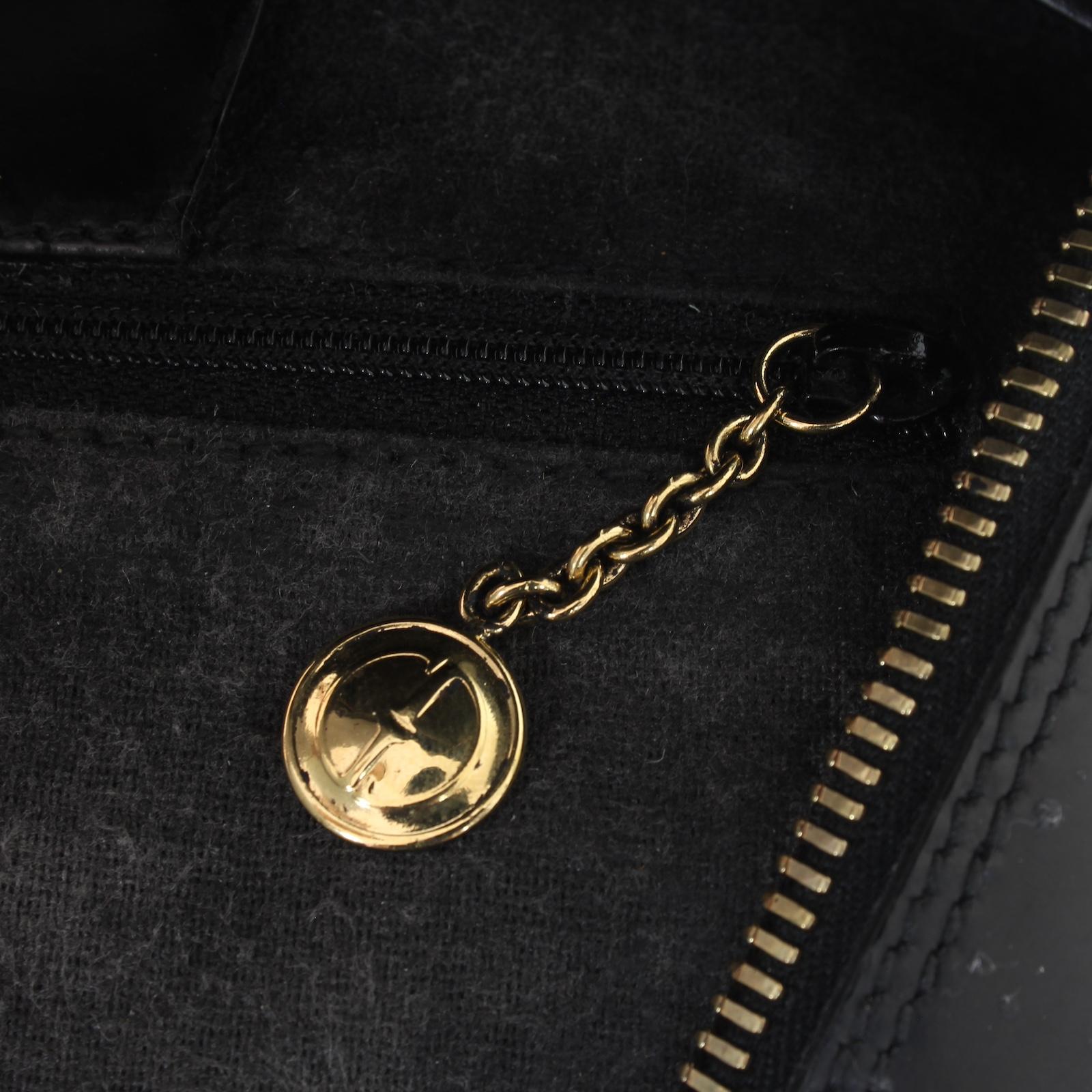 Gucci Bamboo Zaino Monospalla Borsa Nero Pelle Vintage Anni 90 7