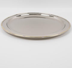 Gucci Barware Silver Plate Barware Serving Tray, Italy circa 1980