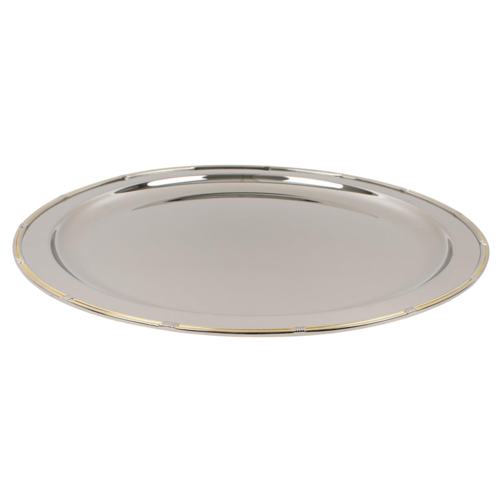Gucci Barware Silver Plate Tray, circa 1980