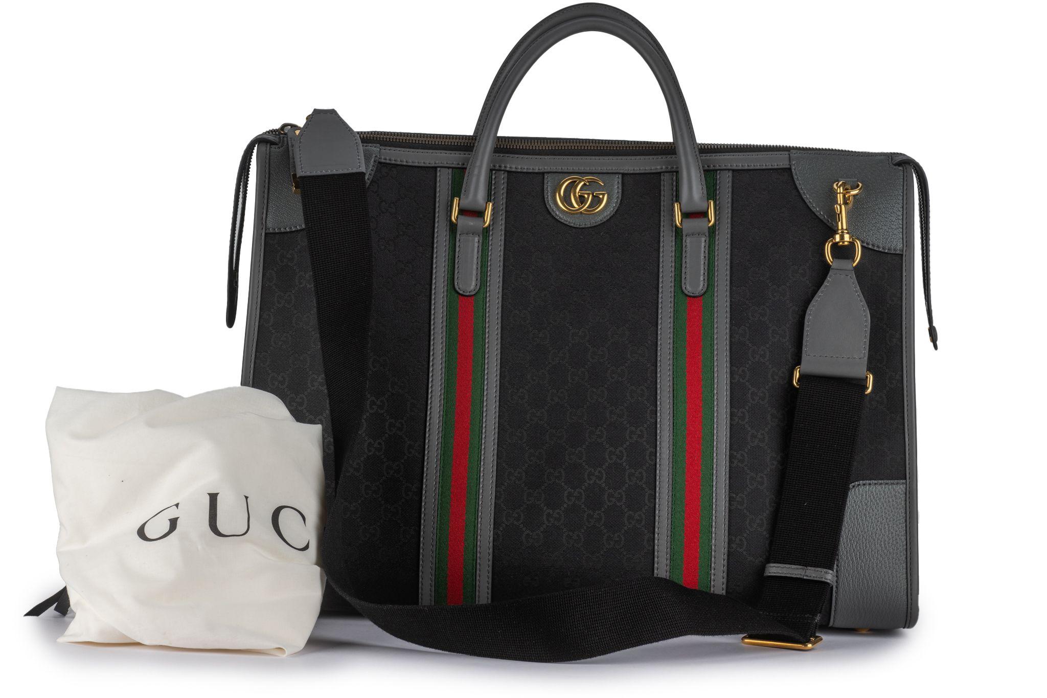Gucci Bauletto GG Monogram XL Duffle Bag For Sale 12