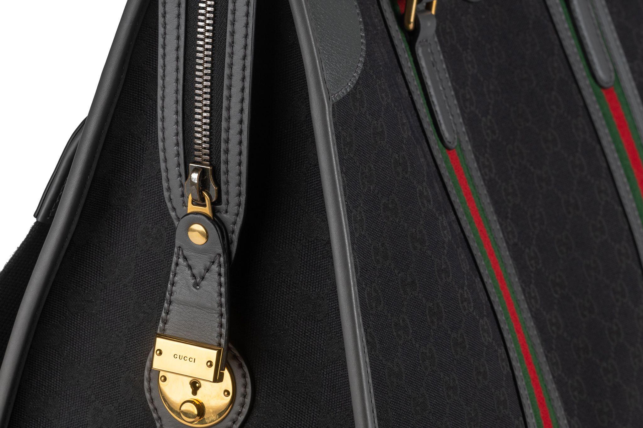 Gucci Bauletto GG Monogram XL Duffle Bag For Sale 2
