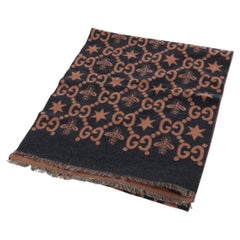 Gucci Biene & Stern Schal Brown