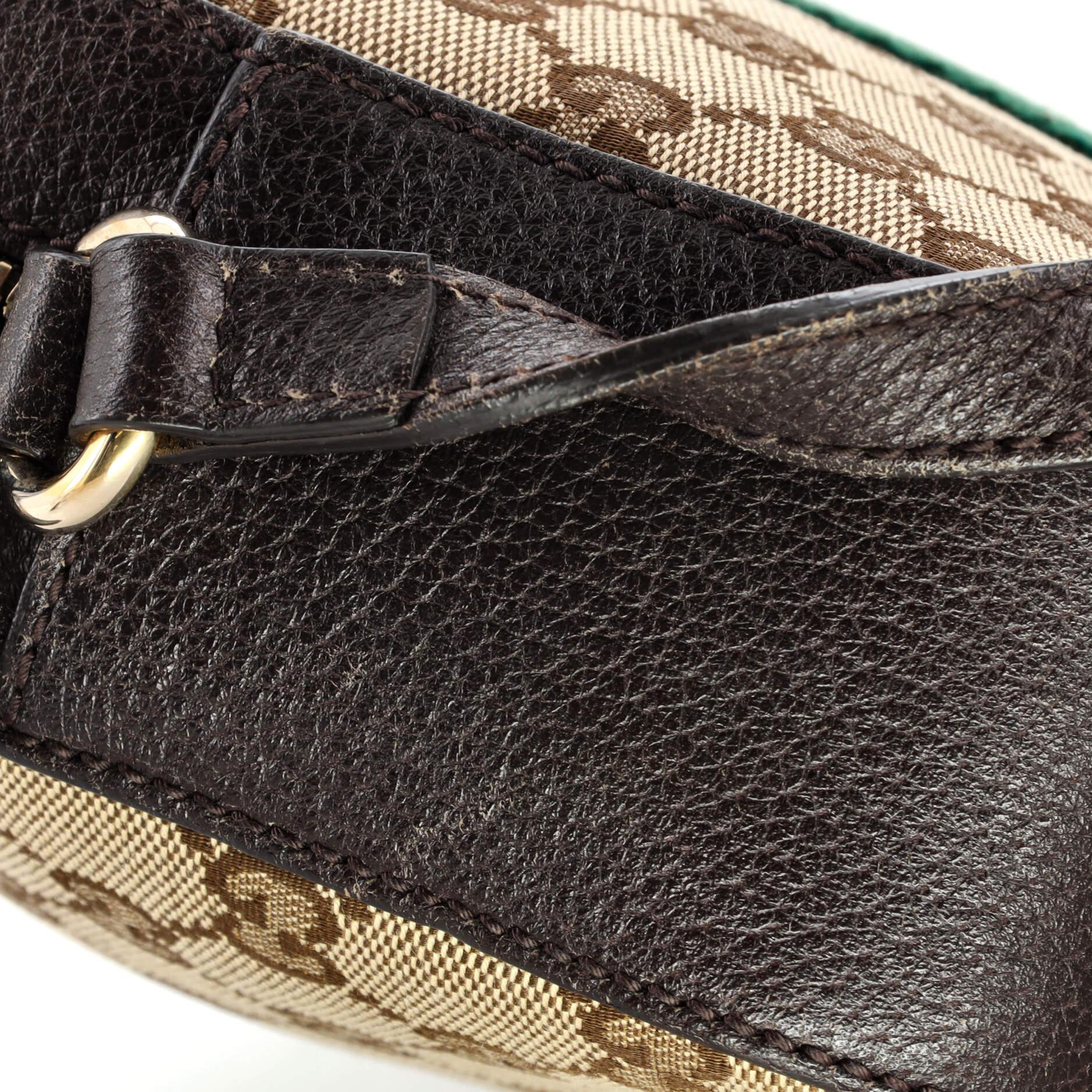 Gucci Bee Web Camera Bag GG Canvas For Sale 3