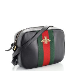 Gucci Bee Web Camera Bag Leather