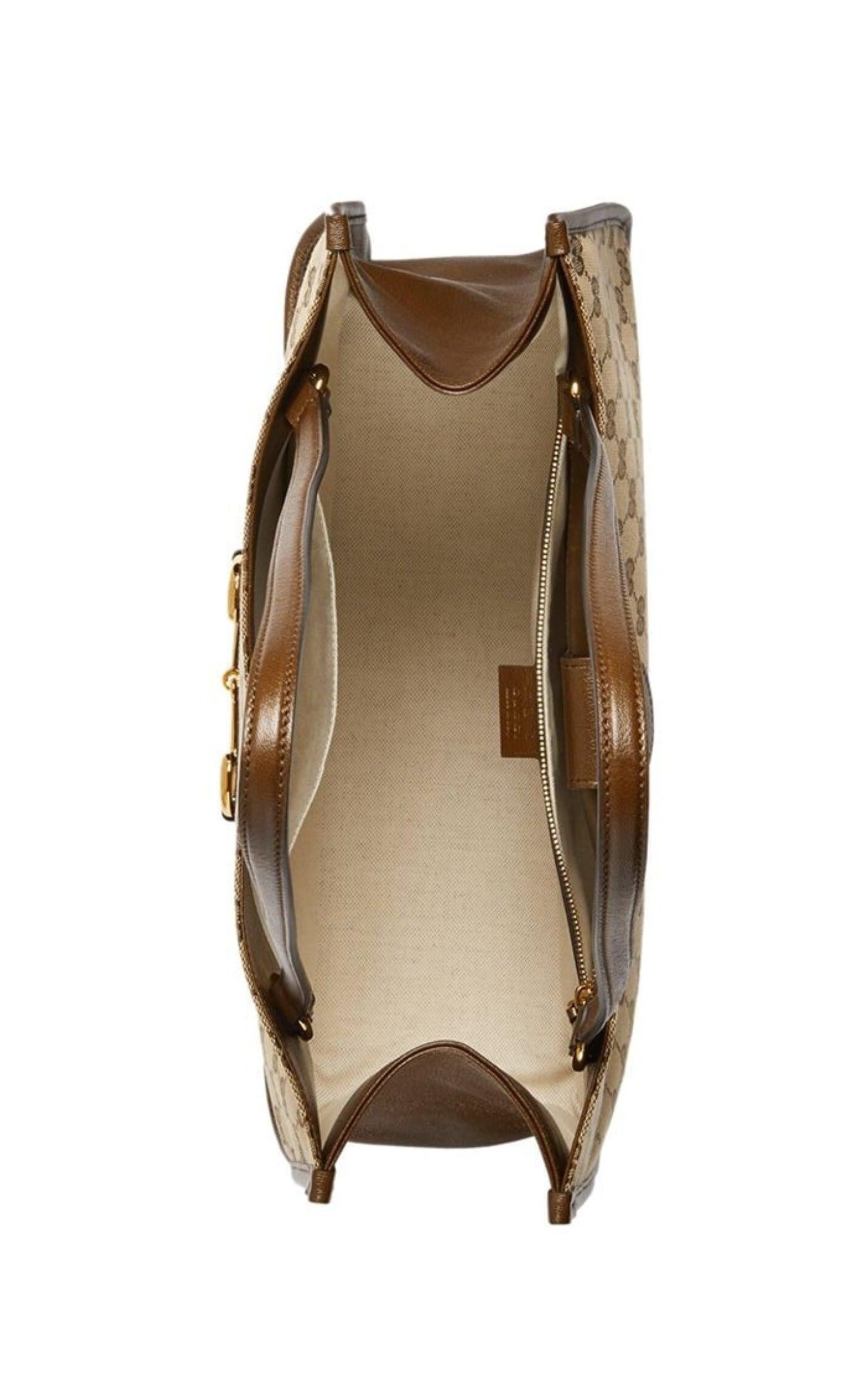NEU Gucci Horsebit Medium Tragetasche in Beige 1955 Horsebit Medium - Importsteuern inbegriffen im Angebot 2