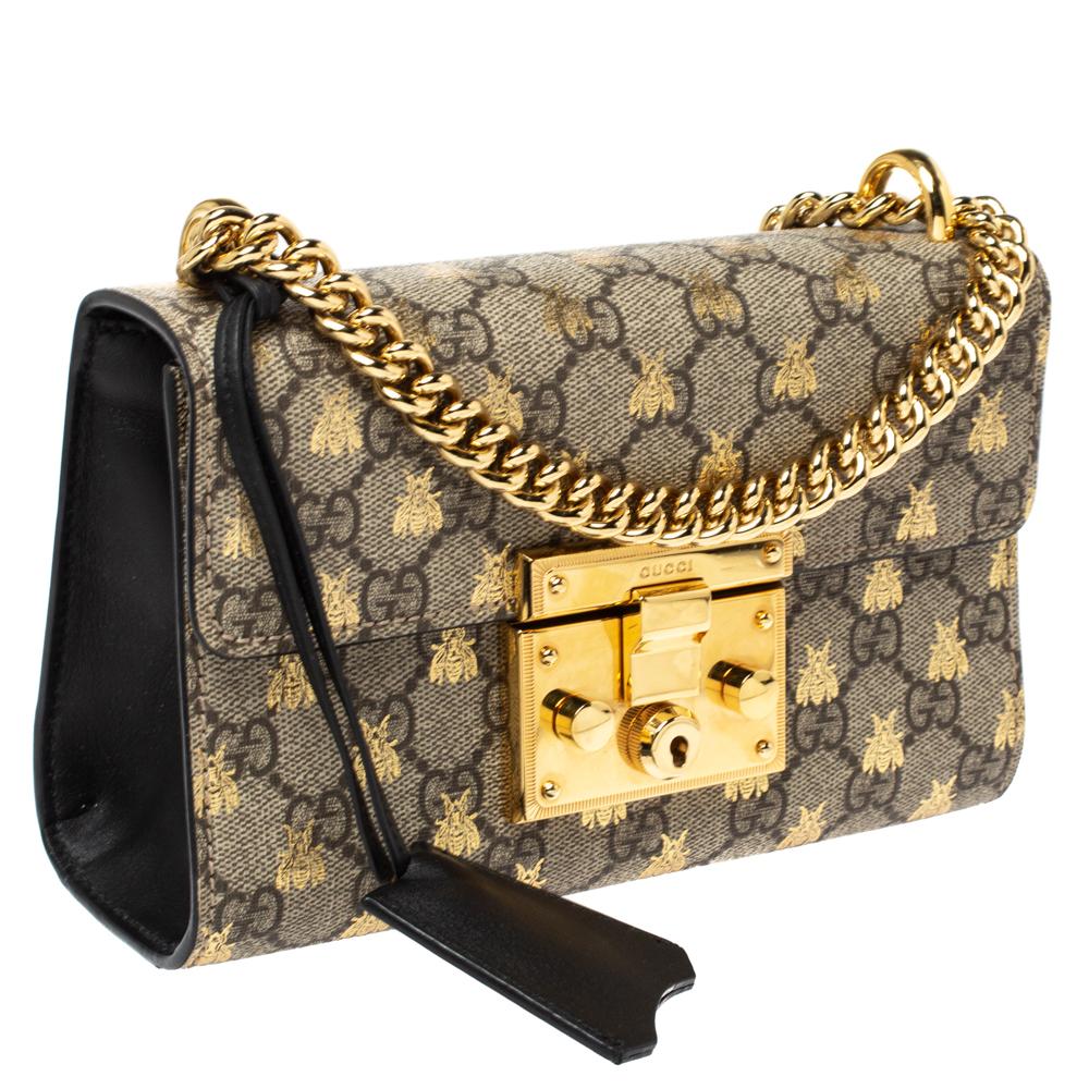 gucci padlock bee bag