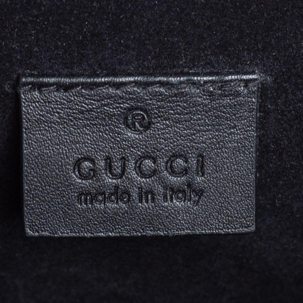 Gucci Beige/Black GG Supreme Canvas and Suede Small Dionysus Shoulder Bag 4