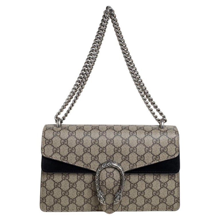 Knipperen Verenigen Afleiding Gucci Beige/Black GG Supreme Canvas and Suede Small Dionysus Shoulder Bag at 1stDibs Knipperen Verenigen Afleiding Gucci Beige/Black GG Supreme Canvas and Suede Small Dionysus Shoulder Bag at 1stDibs