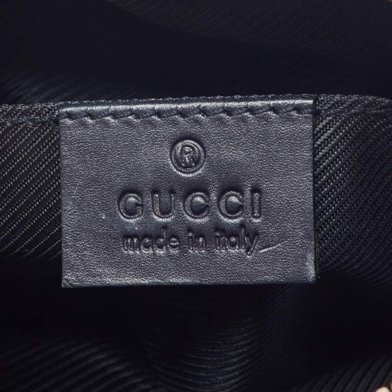 Gucci Beige/Blue GG Canvas and Leather Web Cosmetic Pouch For Sale at  1stDibs