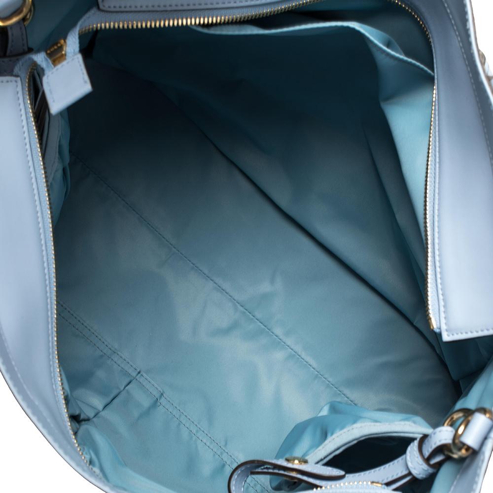 Gucci Beige/Blue GG Supreme Canvas and Leather Diaper Bag 3