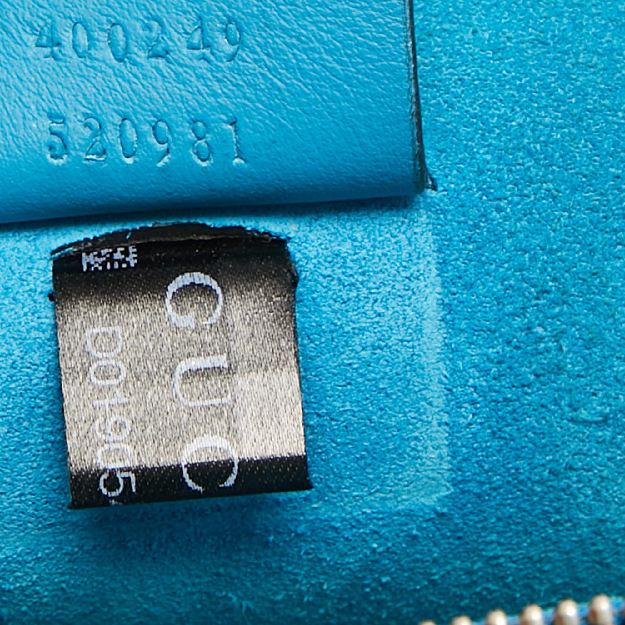 Brown Gucci Beige/Blue GG Supreme Canvas and Suede Small Dionysus Shoulder Bag