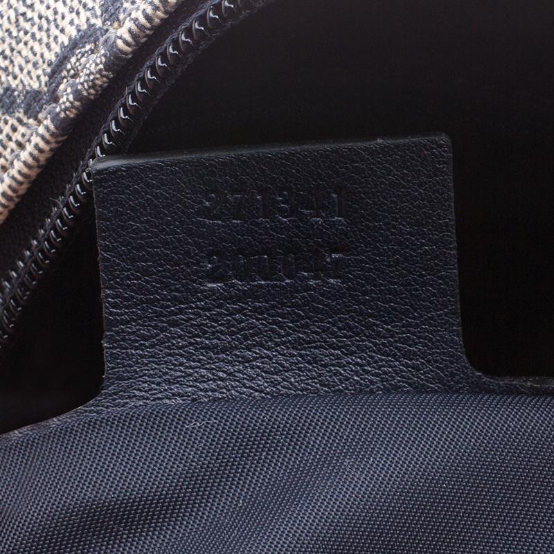 Women's Gucci Beige/Blue GG Supreme Canvas Trolley Backpack Bag