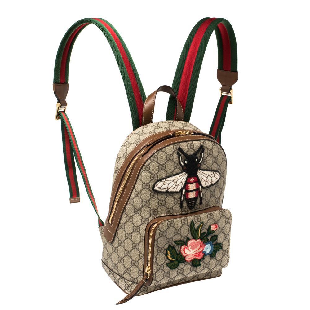 gucci bee backpack mini