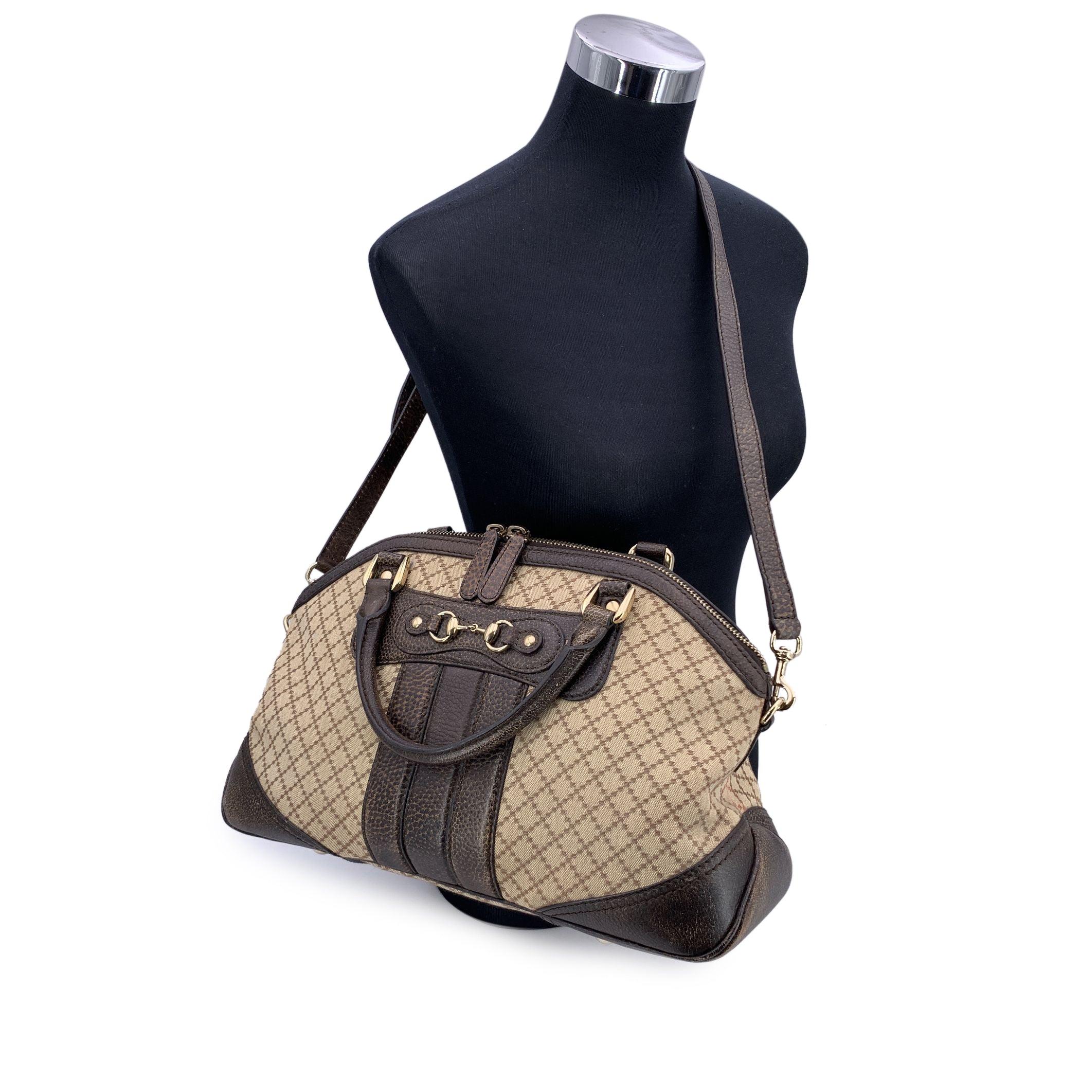 Step into the world of timeless luxury with the Gucci Diamond Horsebit Catherine Bag, a blend of vintage charm and modern refinement. First introduced in the 1970s, this iconic design was reimagined in 2009 by Frida Giannini, the creative director