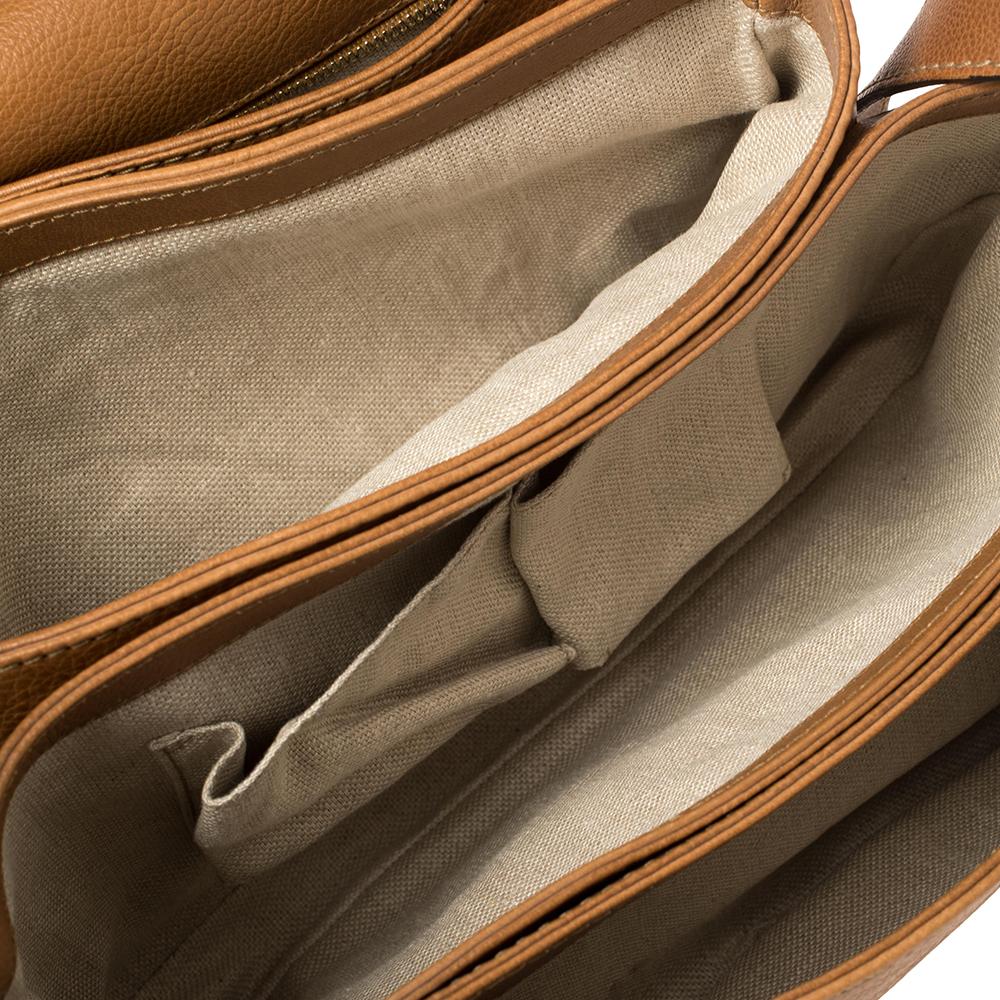 Gucci Beige/Brown GG Canvas and Leather Medium Marrakech Tassel Messenger Bag 4