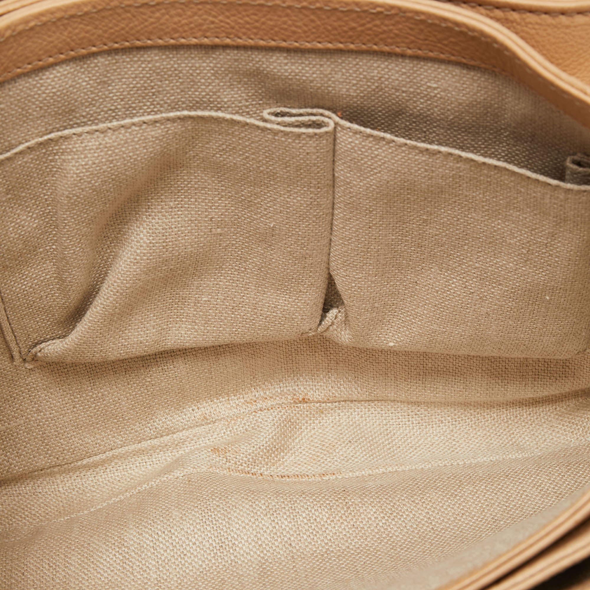 Gucci Beige/Brown GG Canvas and Leather Medium Marrakech Tassel Messenger Bag 8