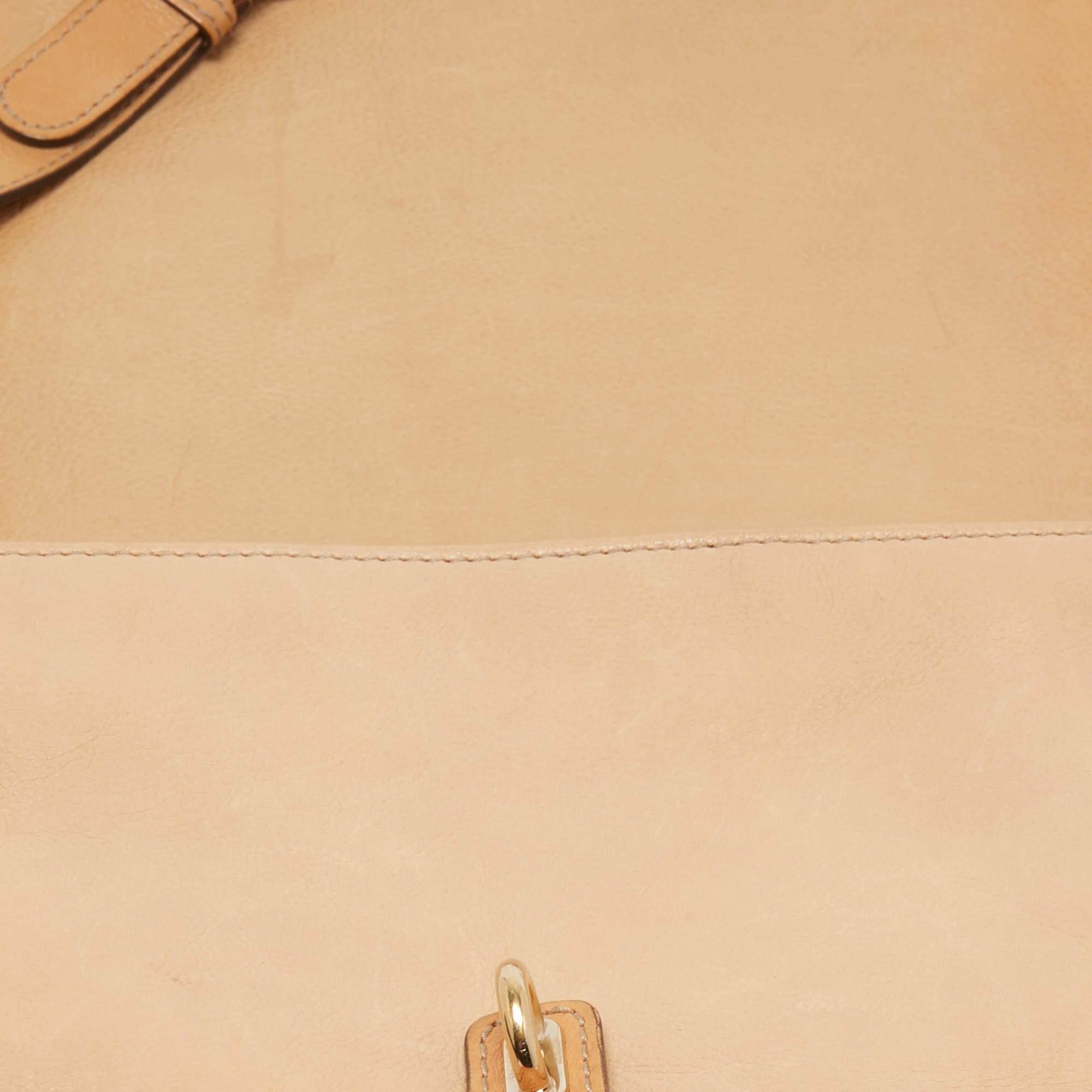 Gucci Beige/Brown GG Canvas and Leather Medium Marrakech Tassel Messenger Bag In Good Condition In Dubai, Al Qouz 2