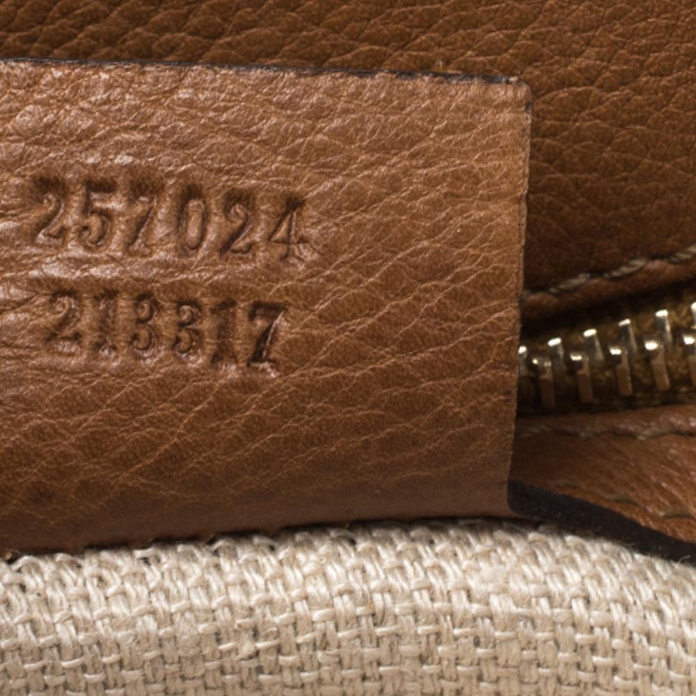Gucci Beige/Brown GG Canvas and Leather Medium Marrakech Tassel Messenger Bag 3