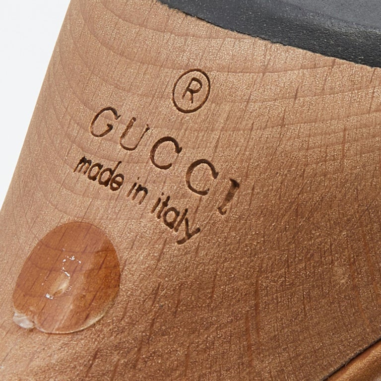 GUCCI 26S HIGH-HEELED SANDALS 65 MM IN BLACK CANVAS