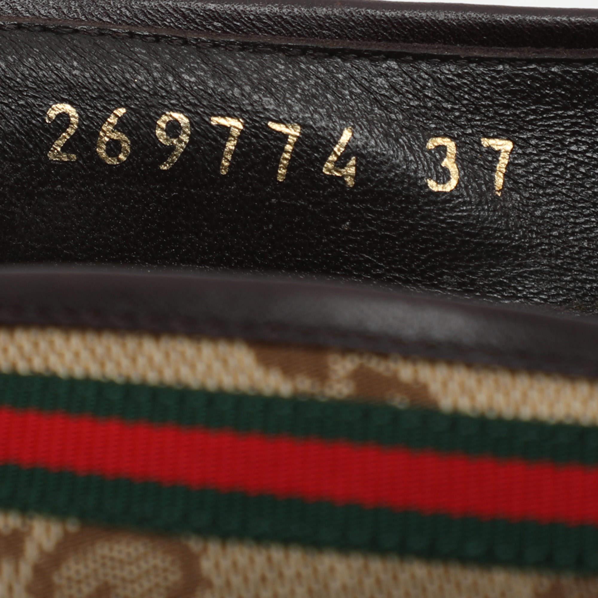 Gucci Beige/Brown GG Canvas Mayfair Pumps Size 37 3