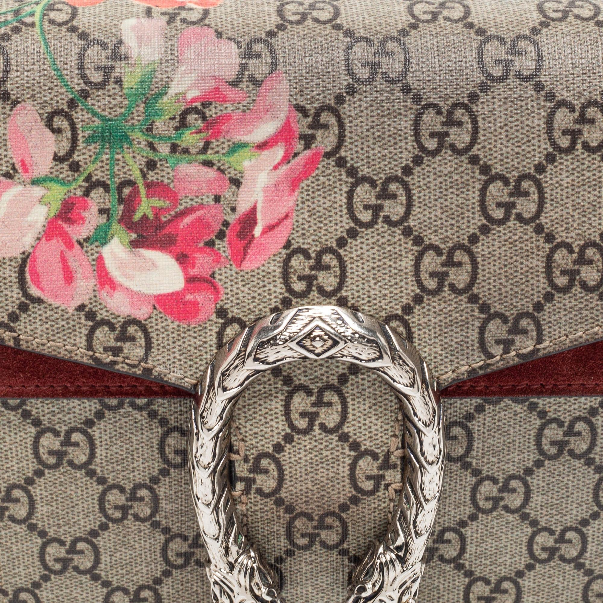 Gucci Beige/Brown GG Canvas Small Blooms Dionysus Shoulder Bag 1