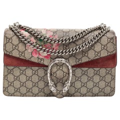 Gucci Beige/Brown GG Canvas Small Blooms Dionysus Shoulder Bag
