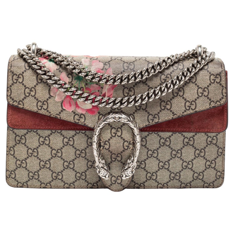 Gucci Beige/Brown GG Canvas Small Blooms Dionysus Shoulder Bag For Sale at  1stDibs