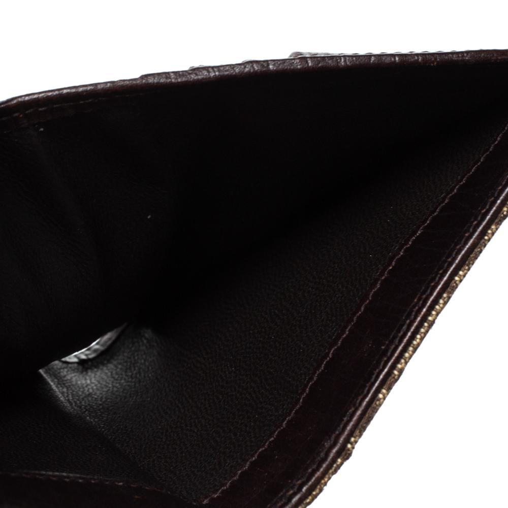 Gucci Beige/Brown GG Canvas Web Horsebit Compact Wallet 5