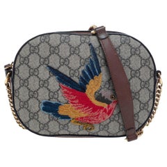 Gucci Beige/Braun GG Supreme Canvas und Leder Limited Edition Crossbody Bag