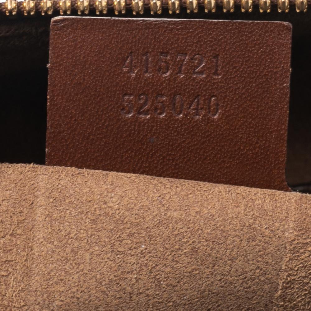Gucci Beige/Brown GG Supreme Canvas and Leather Linea Medium Tote 3
