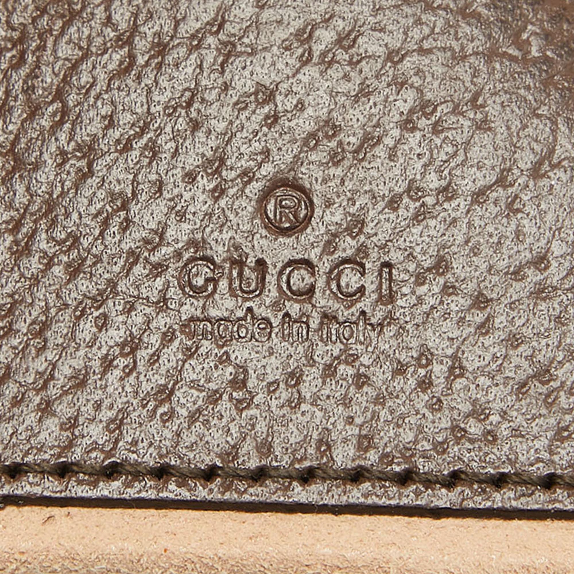Gucci Beige/Brown GG Supreme Canvas and Leather Mini Ophidia Bag 2