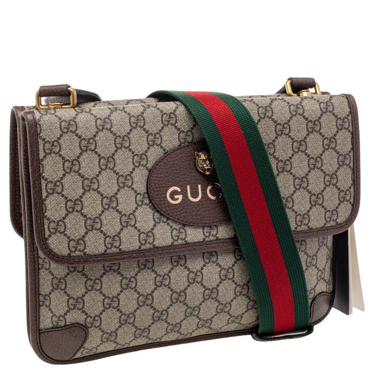 Gucci Brown Gg Supreme Messenger Bag