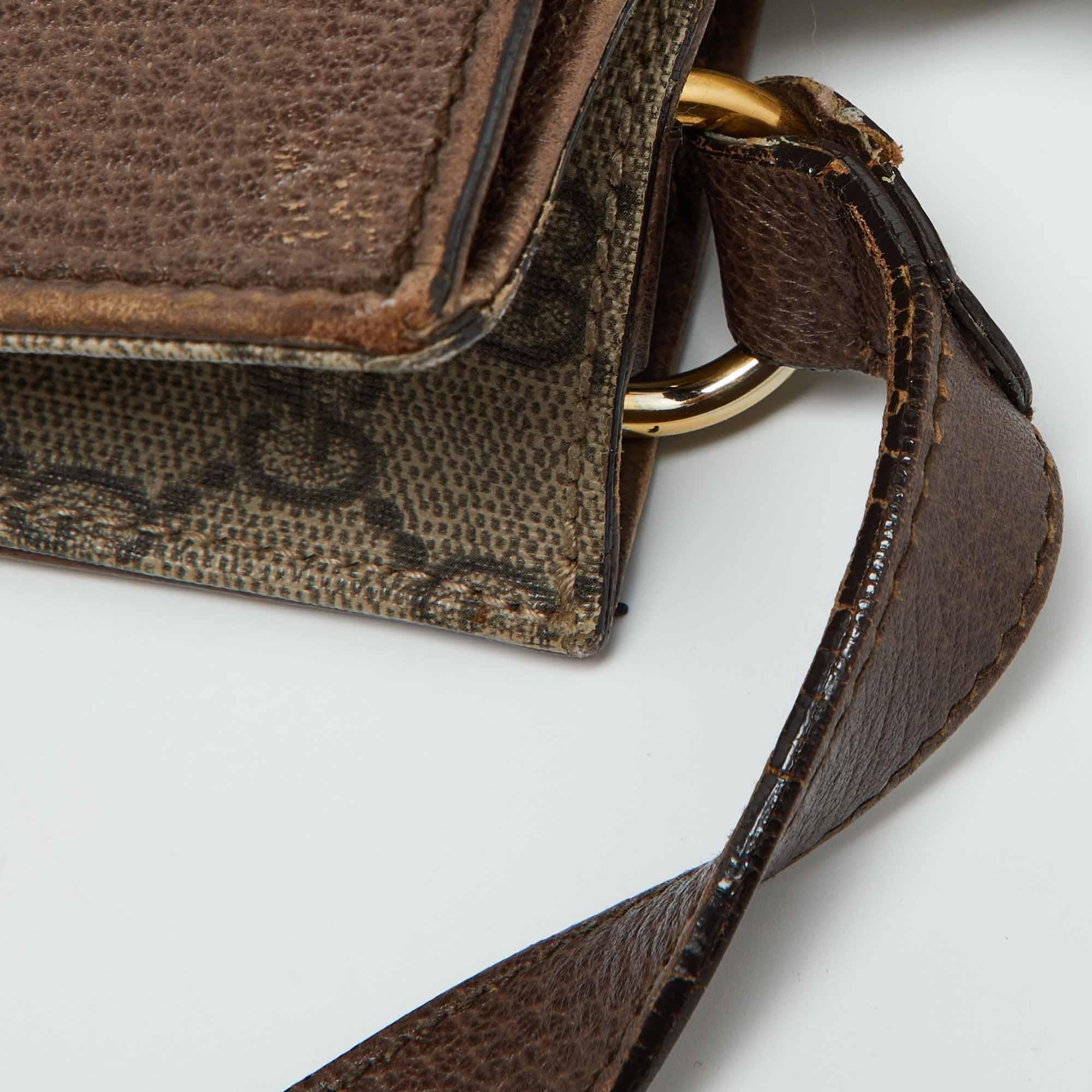 Gucci Beige/Brown GG Supreme Canvas and Leather Neo Vintage Tote 3