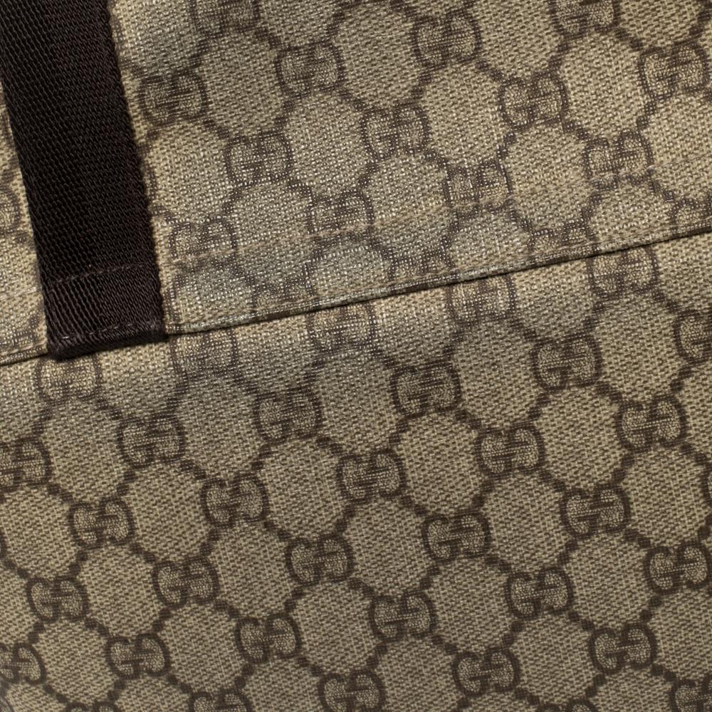 Gucci Beige/Brown GG Supreme Canvas Messenger Bag 3
