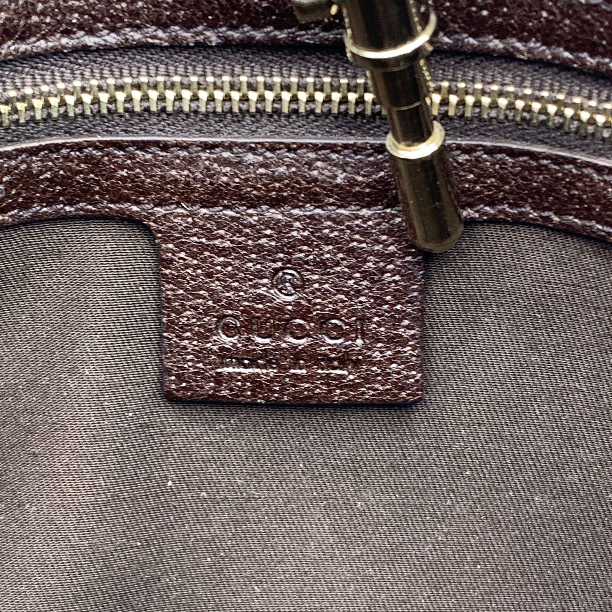 Gucci Beige Brown Monogram Canvas and Leather Jackie 1961 Hobo Bag 2